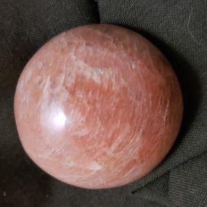 Peach moonstone palm stone